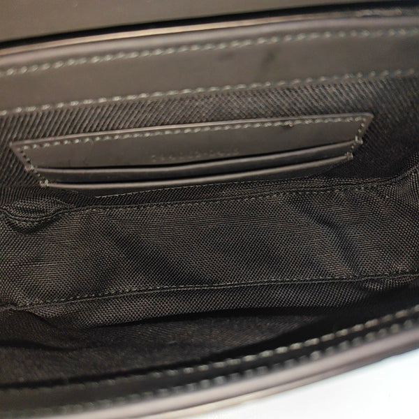 Monogram Calfskin Shoulder Bag Mini Black