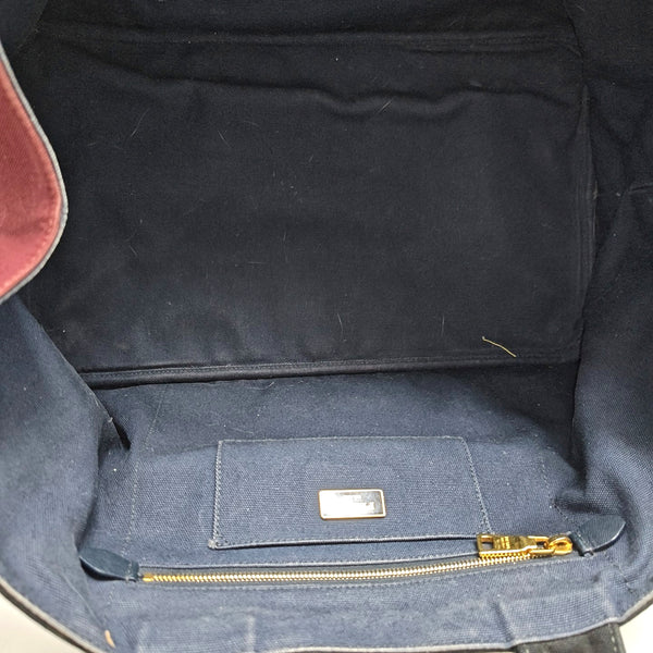 Canvas Top Handle Bag Black