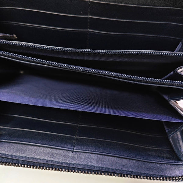 Calfskin Wallet Blue