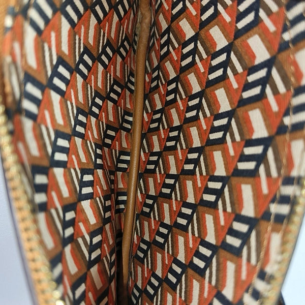 LIZ Monogram Coated Canvas Brown