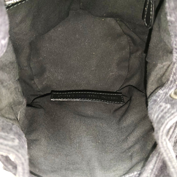 Fabric Bucket Bag Gray