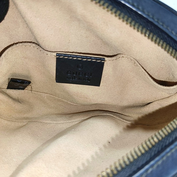 GG Marmont Small Quilted Calfskin Black