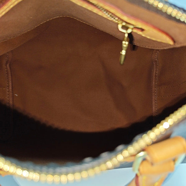 SPEEDY 25 Monogram Coated Canvas Brown