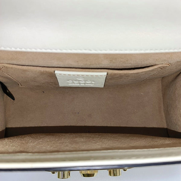 Padlock Small Calfskin White