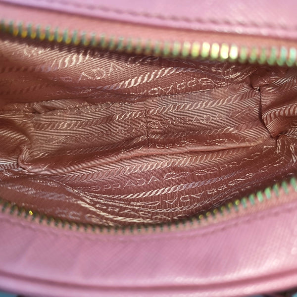Saffiano Calfskin Shoulder Bag Pink
