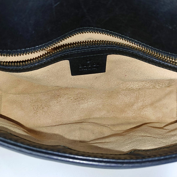 GG Marmont Medium Quilted Calfskin Black