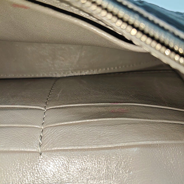 Hourglass Wallet On Chain Mini Calfskin Gray