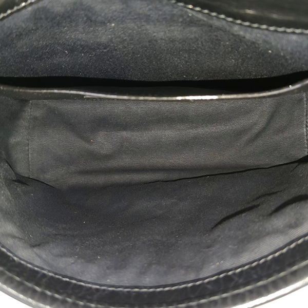 NIKI Small Chevron Calfskin Black