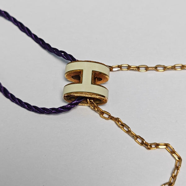 Pop H Metal Rose Gold Necklace