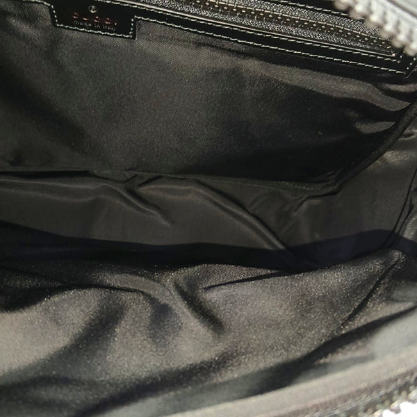 Monogram Coated Canvas Shoulder Bag Black