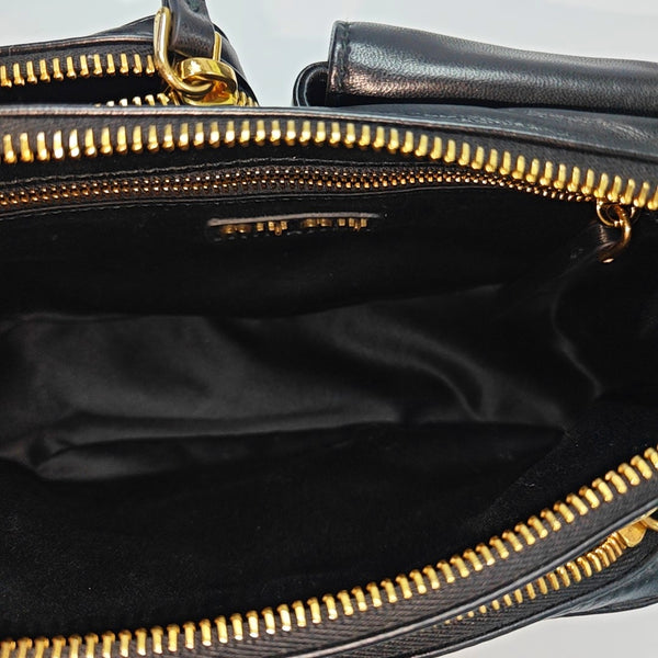 Lambskin Shoulder Bag Black