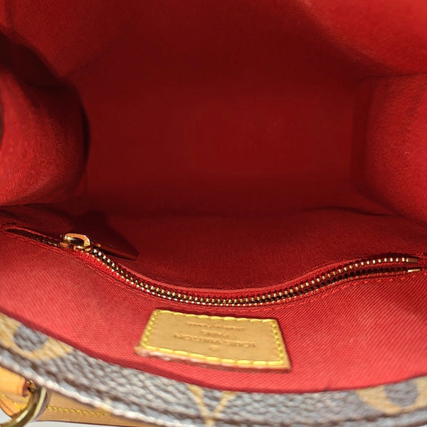 SAC PLAT BB Monogram Coated Canvas Brown