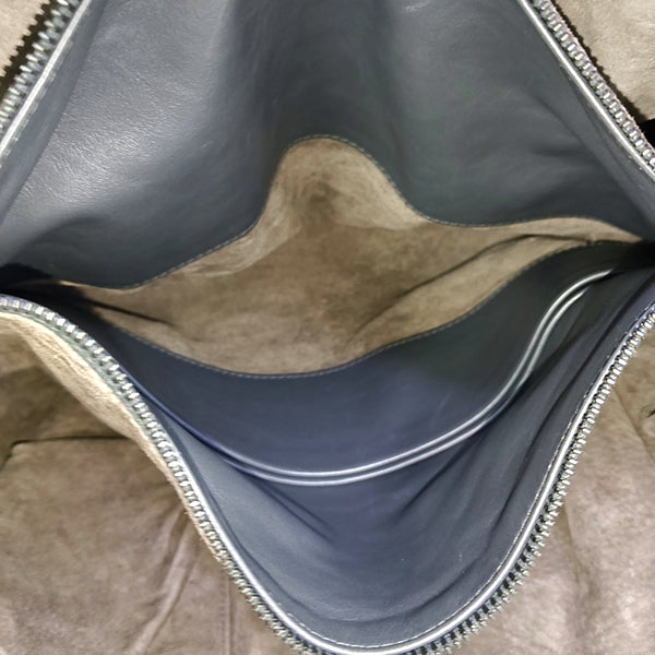 Calfskin Shoulder Bag Gray