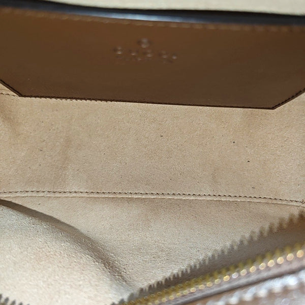 Horsebit 1955 Small Monogram Coated Canvas Beige