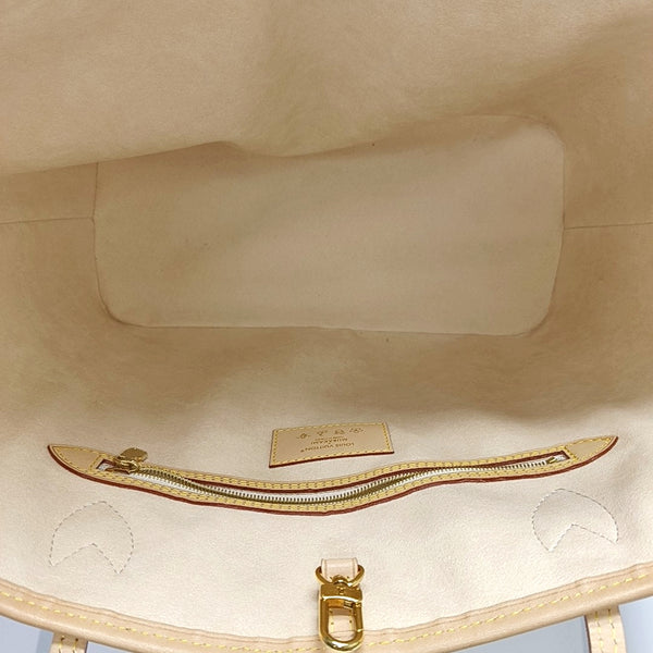 LV × TM NEVERFULL MM Monogram Coated Canvas White