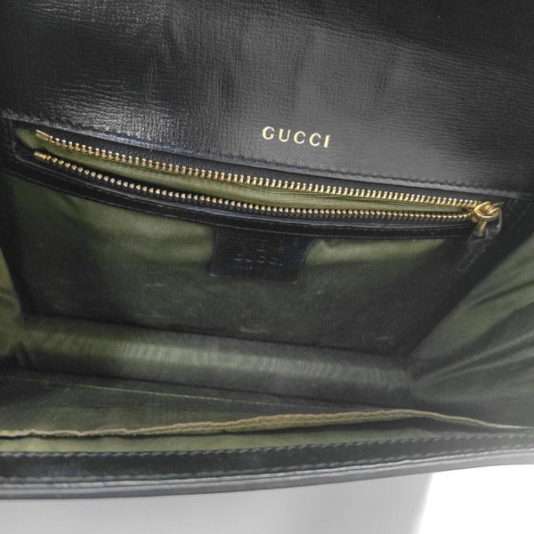 GG Ring Small Calfskin Black
