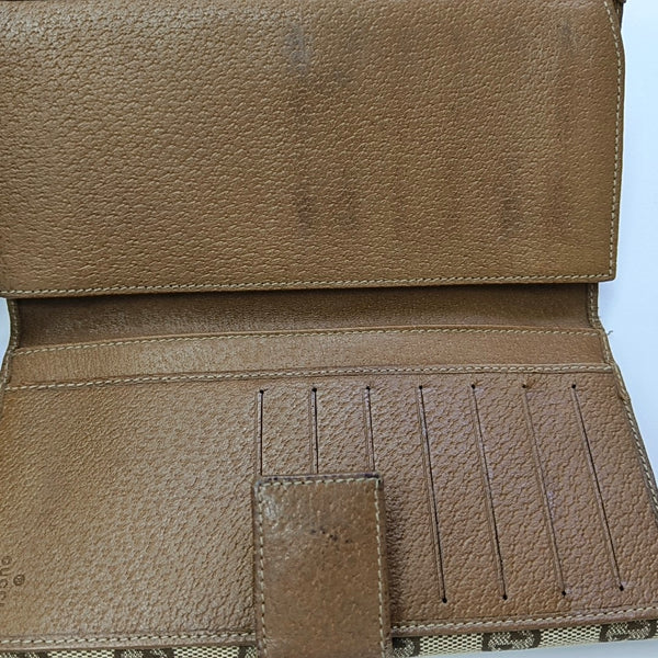 Monogram Canvas Wallet Beige