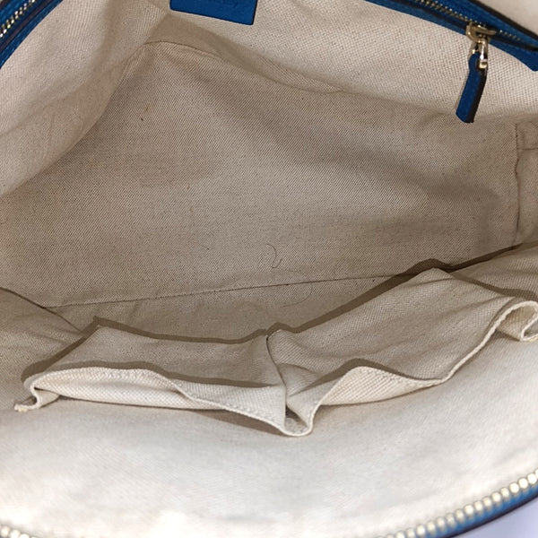 Monogram Patent Leather Shoulder Bag Blue