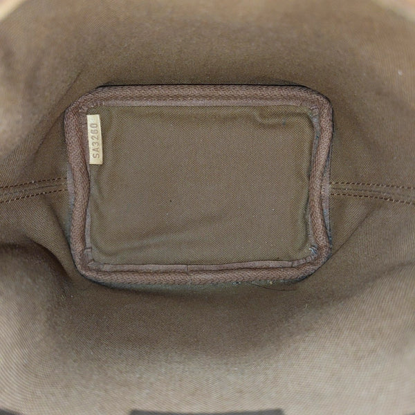 NÉONOÉ Nano Monogram Coated Canvas Brown