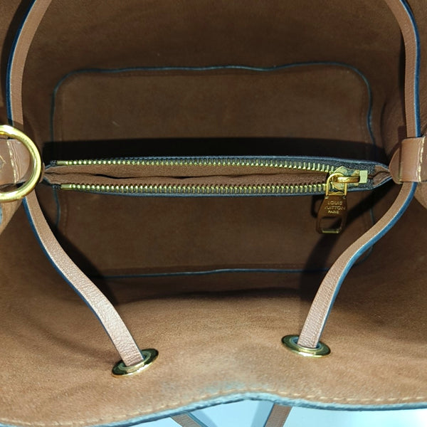 NÉONOÉ MM Monogram Coated Canvas Brown