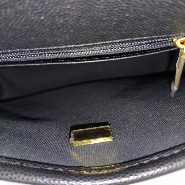 Quilted Grained Calfskin Black