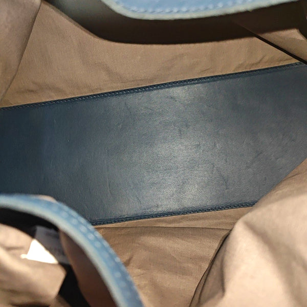 Calfskin Shoulder Bag Blue