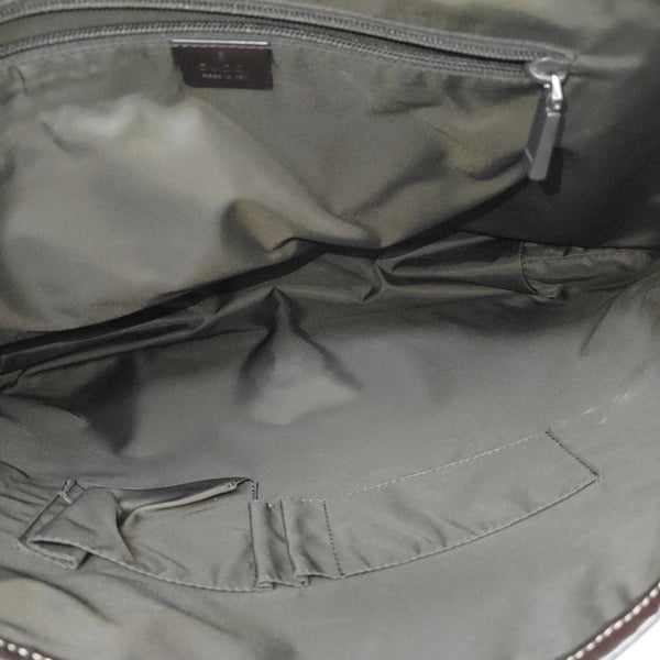 GG Messenger Monogram Coated Canvas Black