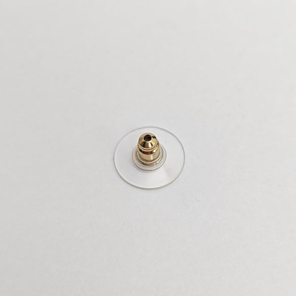 CC Logo Metal Gold Stud Earrings