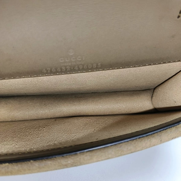 Dionysus Super Mini Monogram Coated Canvas Beige