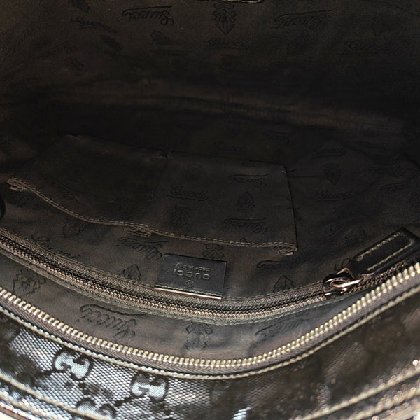 Monogram Coated Canvas Crossbody Bag Black