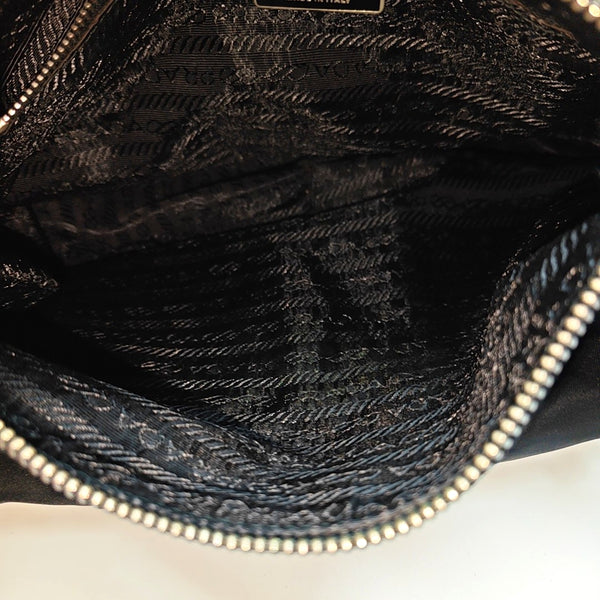 Nylon Top Handle Bag Black