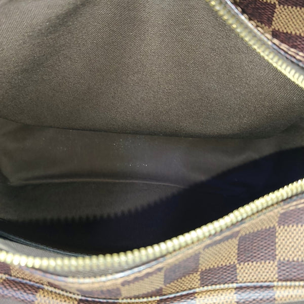 NAVIGLIO MM Damier Ebene Coated Canvas Brown