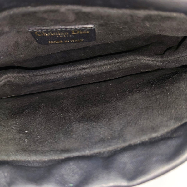 Cannage Lambskin Shoulder Bag Black