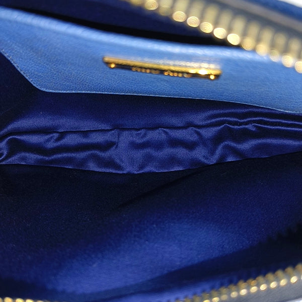 Calfskin Shoulder Bag Blue
