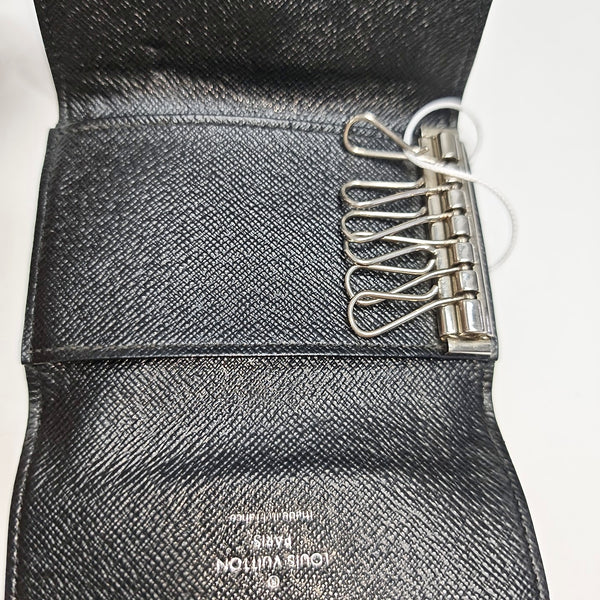 Damier Graphite Coated Canvas Key Pouch Black