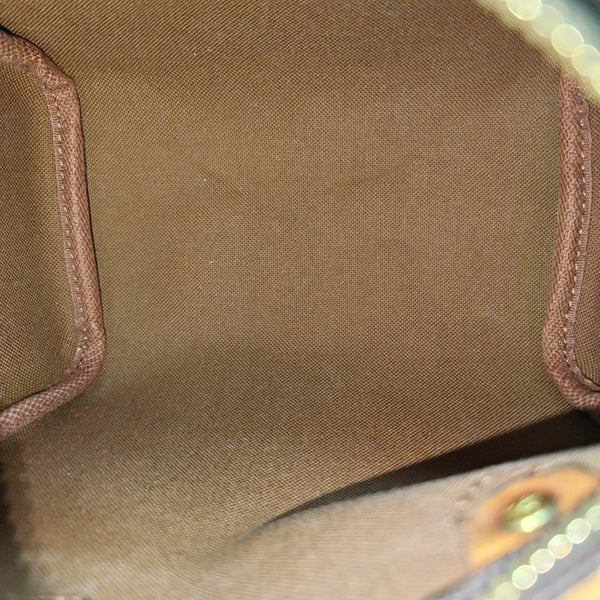 SPEEDY Nano Monogram Coated Canvas Brown