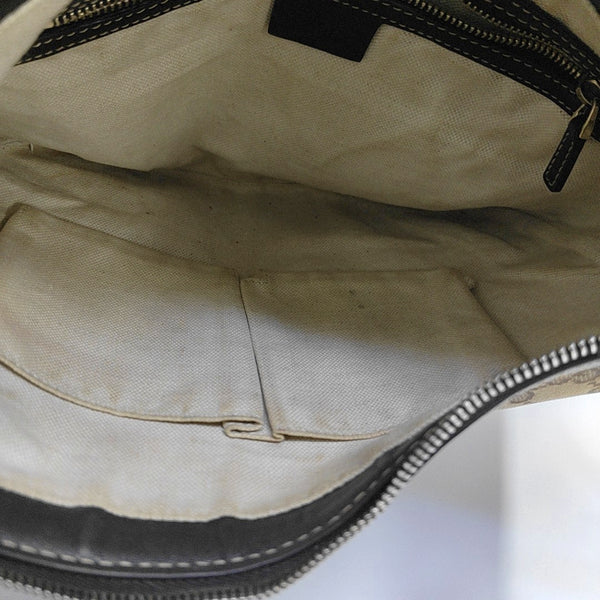 Monogram Canvas Shoulder Bag Beige