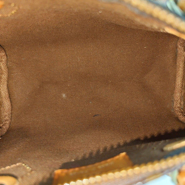 SPEEDY Nano Monogram Coated Canvas Brown