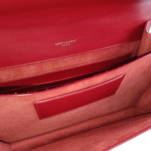 Calfskin Shoulder Bag Red