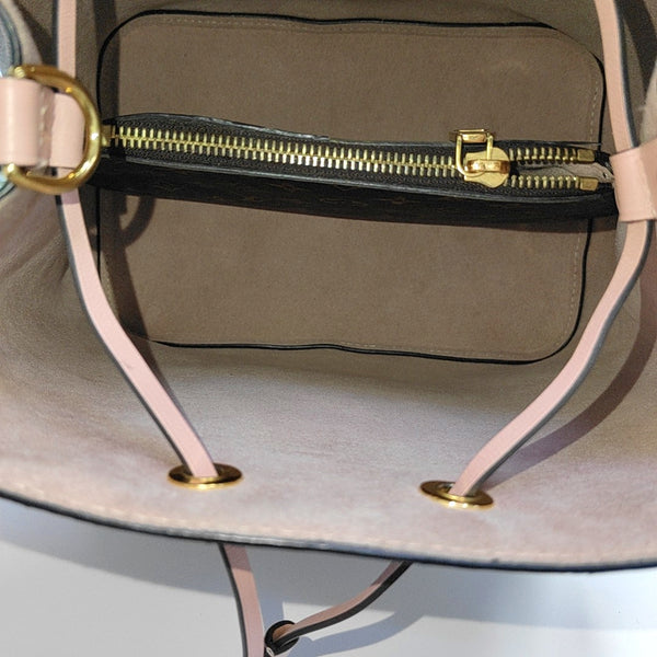 NÉONOÉ MM Monogram Coated Canvas Brown