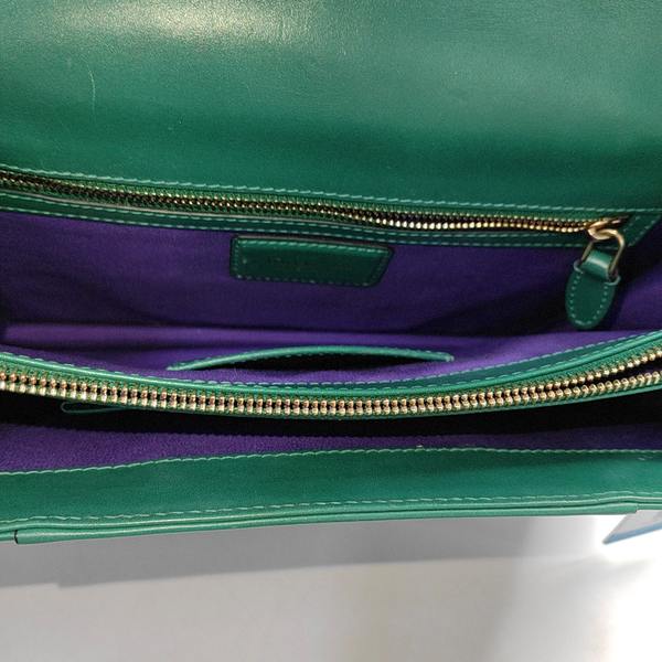 SERPENTI FOREVER Medium Calfskin Green