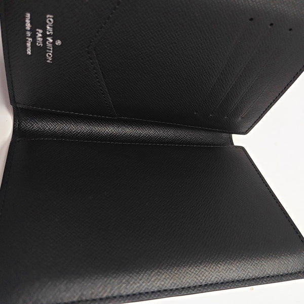 Monogram Coated Canvas Card Holder Gray