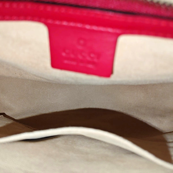 GG Marmont Small Quilted Calfskin Red