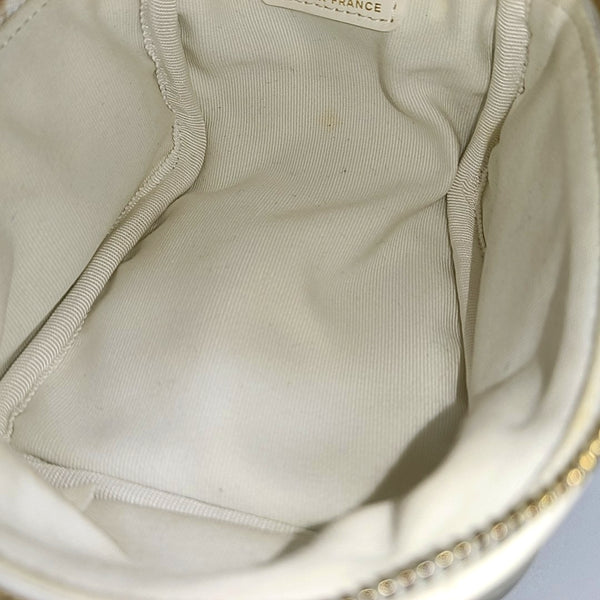 Quilted Lambskin White