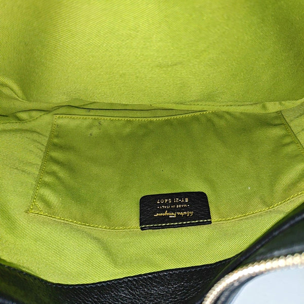 Calfskin Shoulder Bag Black
