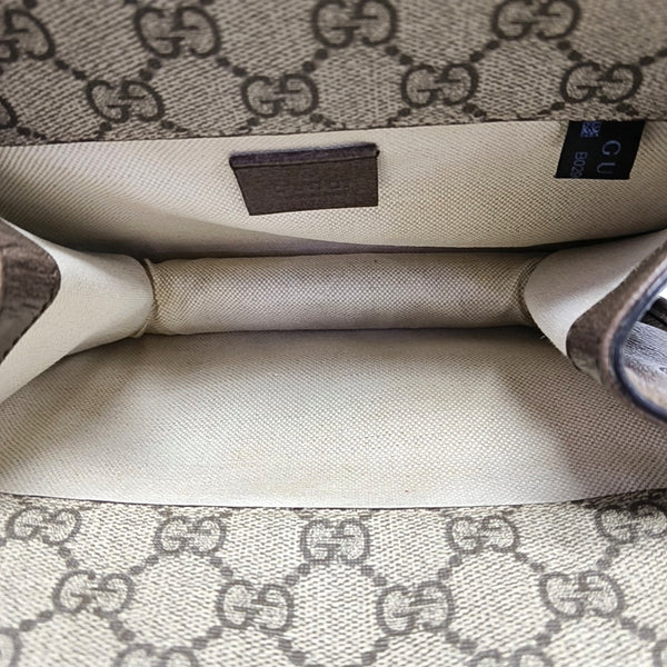 Neo Vintage Small Monogram Coated Canvas Beige