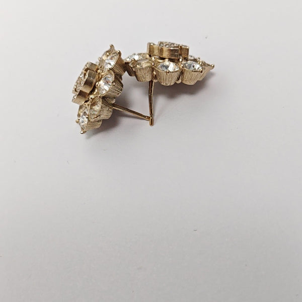 Metal Gold Stud Earrings