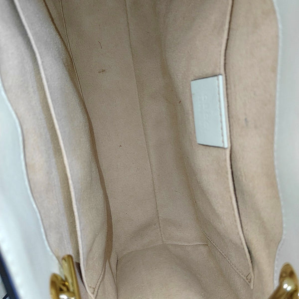 Padlock Small Monogram Coated Canvas Beige