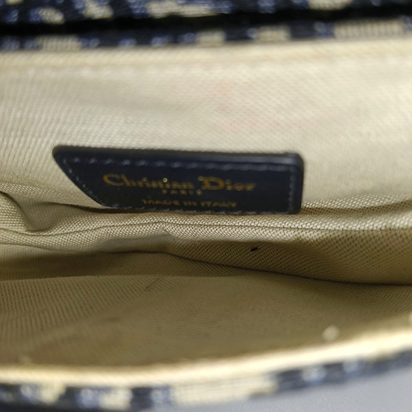 Saddle Mini Oblique Canvas Blue