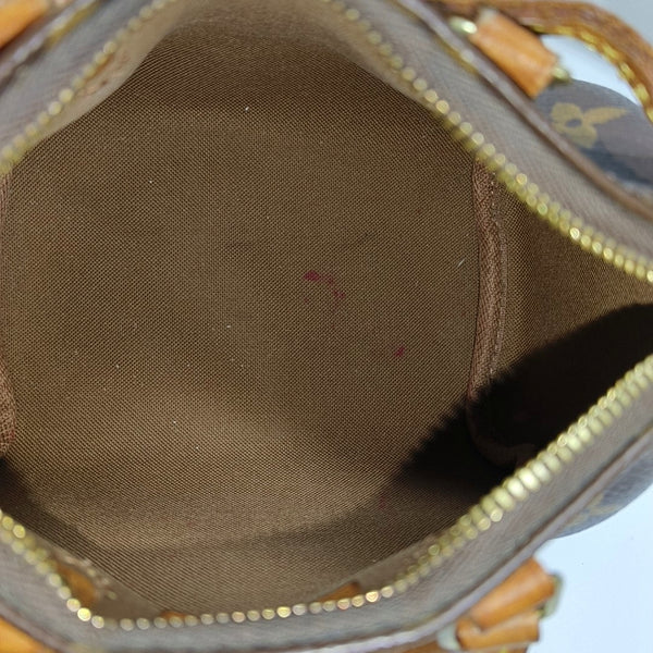 SPEEDY Nano Monogram Coated Canvas Brown
